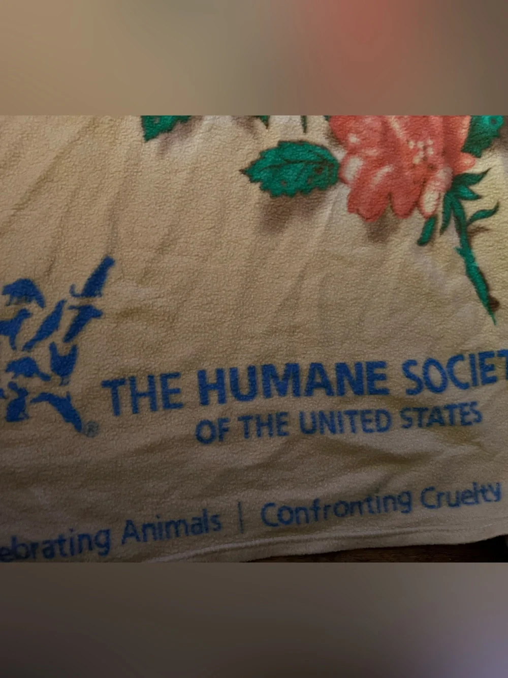 Humane Society Blanket Throw Dog & cat gift for donating by Giordano